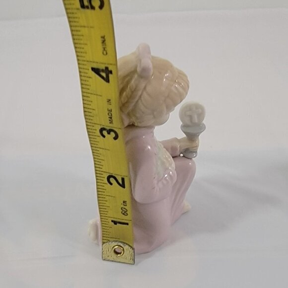Vintage Roman Holy Communion Porcelain 4" Girl Figurine Religious Collectible - Picture 16 of 16